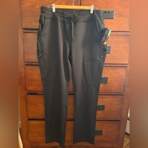 Scrubletics “Billy” Jogger Scrub Pants (Black) Size Large NWT